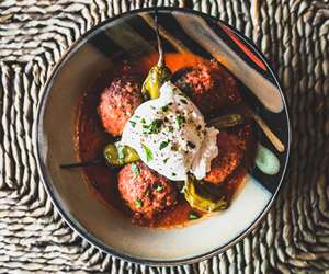 Meatballs with peppers